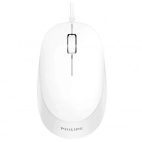 Мышь провод. Philips SPK7207 3кнопки,USB 2.0,1200dpi цв.белый