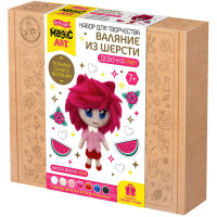 Набор для творчества Валяние шерстью Девочка Рин (ДК) 7 цветов арт.05708