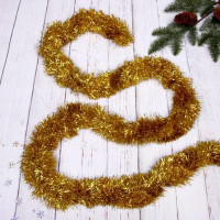 Мишура 9*200см "Искристое сияние" золото арт.215-357