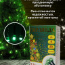 Гирлянда электрическая для дома точечная 7,5м 80LED цвет зеленый (зеленый провод) 8режимов арт.183-809