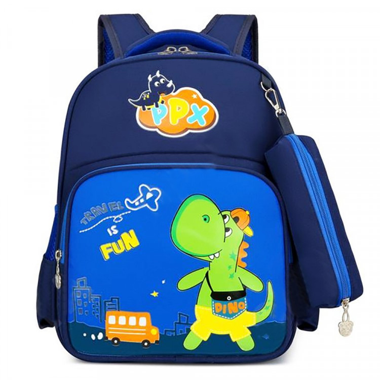 Рюкзак для мальчиков (DSH)+ ключница синий 37х29х12см арт.CC157_2121-B-2