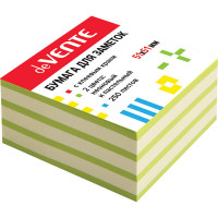 Блок самоклеящийся 51*51 250л неоновый зеленая + пастельный зеленая deVENTE арт.2010337 (Ст.)