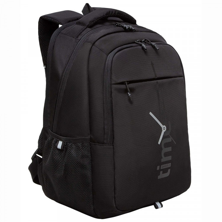 Рюкзак для мальчиков (Grizzly) арт RU-432-2/1 черный-черный 31х42х22 см