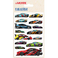 Наклейки (deVENTE) объемные мягкие многоразовые Спорткары 10х15 см арт.8002487