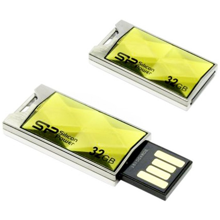 Флеш диск 32GB USB 2.0 Silicon Power Touch 850, титан