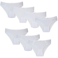 Трусы для девочки размер 40/152-158 арт.42100 95% хлопок 5% эластан цвет белый (12/13)