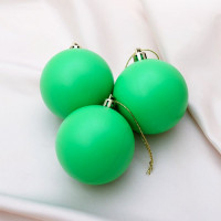 Набор шаров 05,5см 03шт/наб. "Матовый" зеленый арт.4298865