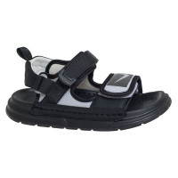 Сандалии для мальчика (Сказка) черный верх- текстиль подкладка-натуральная кожа размерный ряд 32-37 арт.R100981721BK