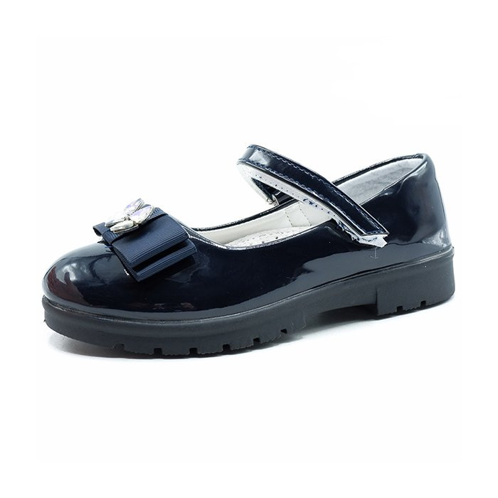 Туфли для девочки (Sister ) синие верх-искусственная кожа лак подкладка-искусственная кожа размерный ряд 31-36 арт. jgp-A9675-2