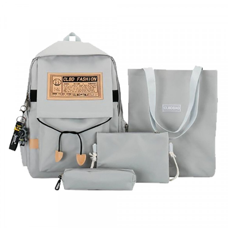 Рюкзак для девочек (CLBD)+сумка+косметичка+пенал бежевый арт.CC067_9502-3 44х28х15см