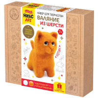 Набор для творчества Валяние шерстью Котик (ДК) арт.05590