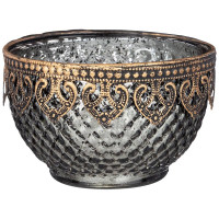 Подсвечник металл/стекло 11,5см "Бухара" арт.132-103