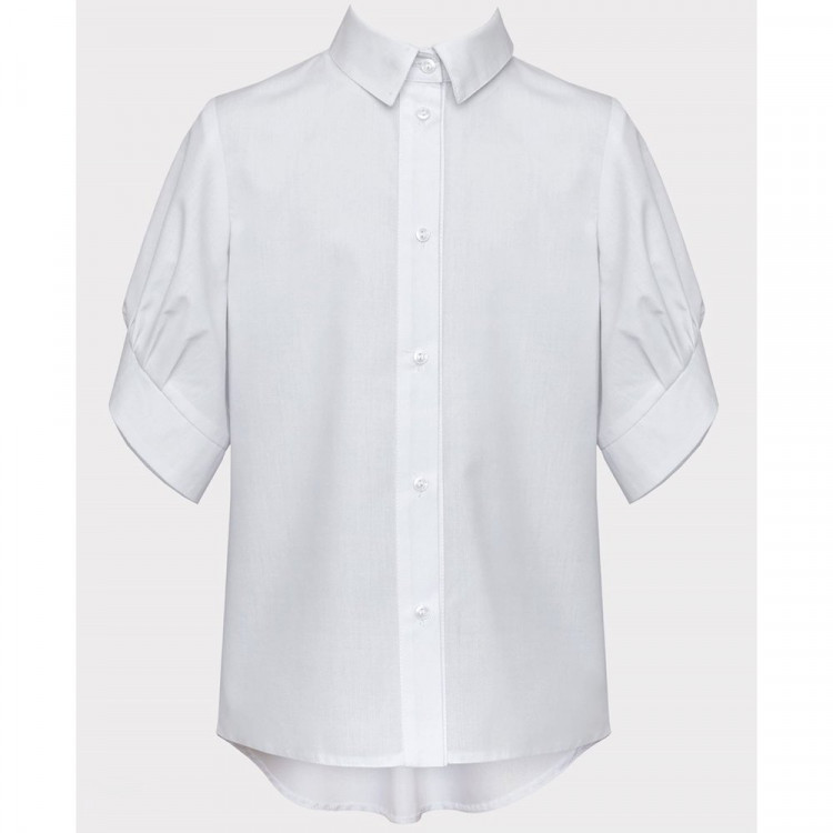 Блузка для девочки (SLY) короткий рукав цвет белый арт.3S-114 размерный ряд 34/134-44/164