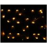 Гирлянда электрическая уличная сетка 2*1,5м 192LED цвет белый теплый (светлый провод) 8режимов арт.183-0006