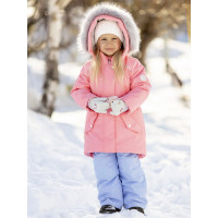 Комплект зимний для девочки (Батик) арт.Лита цвет коралловый/лаванда