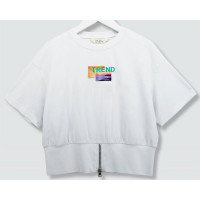 Футболка для девочки арт. Делорас 21294 размер 34/134-44/164 цвет белый