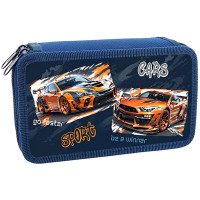 Пенал 2 отделения (Оникс) ПКК 11-5 Спорткары 190х110мм ламинированный картон