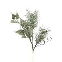 Украшение декоративное "Ветка. Хвоя, ягоды, листья" 41см арт.82226