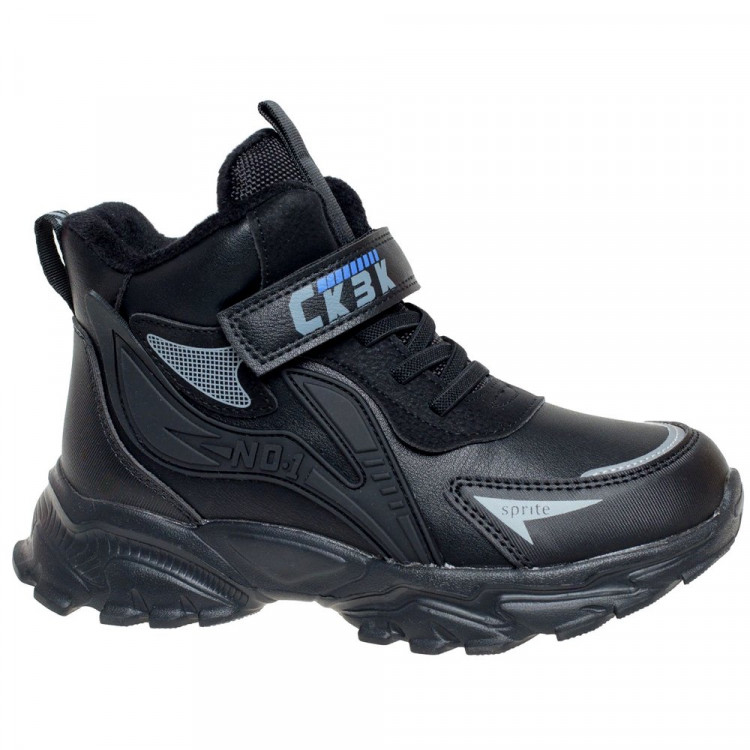 Ботинки для мальчика (Сказка) черные верх-искусственная кожа подкладка - байка  артикул  R001566271BK