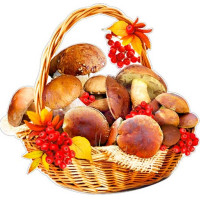 Плакат "Корзина с грибами"" арт.Р2342