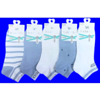 Носки женские арт.6606 размер 23-25 хлопок 90% Полиамид 8% эластан 2% цвет в ассортименте  (НАТАША)