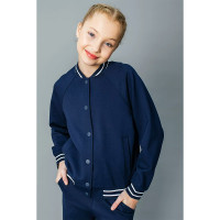 Кардиган для девочки (Делорас) арт.W64375 размер 34/134-44/164 цвет синий