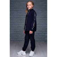 Костюм спортивный для девочки арт.Моника размер 36/140-42/158 цвет темно-синий