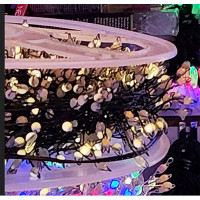 Гирлянда эл.д/дома нить Мишура-Капля 040м 1000LED (зел..провод) цв.т.белый 1реж. арт.725-920