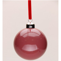 Шар пластик 08см глянцевый цв.вишневый 114 арт.РШ2514