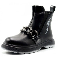 Ботинки для девочки (Paliament) черный верх-искусственная кожа подкладка - байка артикул jwg-T128-3A