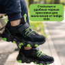 Кроссовки для мальчика  (Indigo kids) черные верх-текстиль+искуственная  кожа подкладка-текстиль размерный ряд 33-37 арт.92-053F
