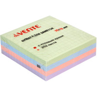 Блок самоклеющийся 76*76 252 листа 4 пастельных цвета в клетку (deVENTE) арт.2010417