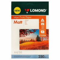Фотобумага Lomond А4 50л. 250г/м2 1ст. матов.(0102064)