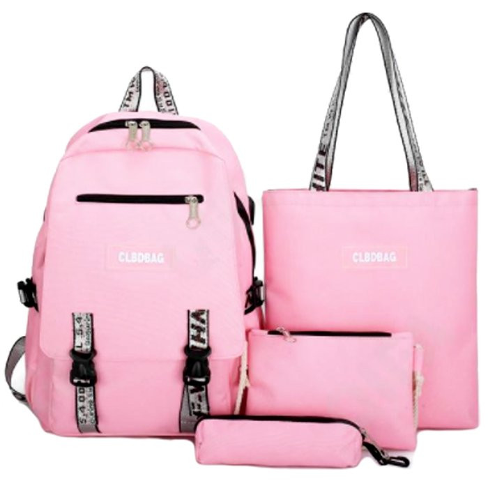 Рюкзак для девочек (CLBD) +сумка+косметичка+пенал арт CC067_9274-2 48х30х15см