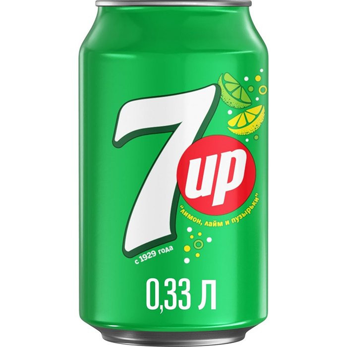 Газ.вода Севен Ап 0,33л Ж/Б (Ст.12)