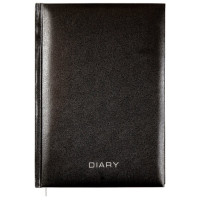 Ежедневник А5 недат. б/в Attomex "Orion" черный, тиснен. фольгой, 136л арт.2034391