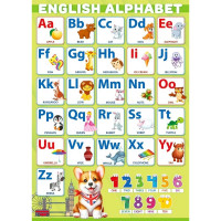 Плакат А4 Английский алфавит арт.85 704