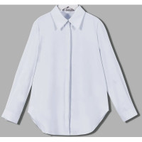 Блузка для девочки (Делорас) длинный рукав цвет голубой арт.63853С размерный ряд 36/140-46/170