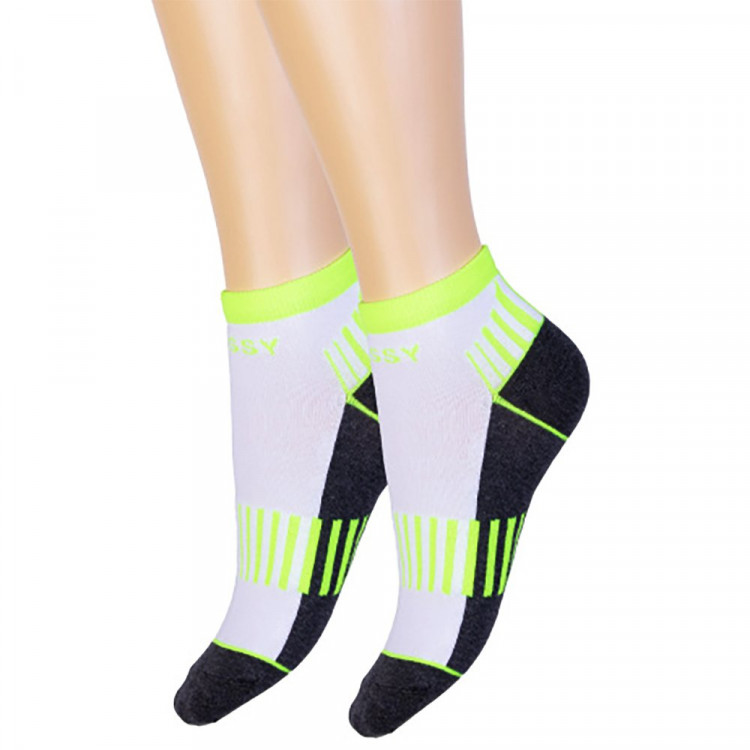 яяяНоски детские арт.С538 размер 20-22 хлопок 73% ПА 22% эластан 5% цвет белый для мальчика (Красная ветка)