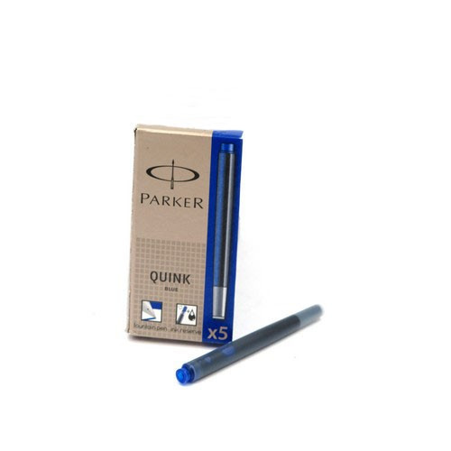 Баллончик для перьевой  ручки PARKER синий цена за 1 уп. (5 шт.)