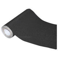 Бумага самоклеящаяся 45*100см (deVENTE) ПВХ 100мкм с блестками черная арт.8117305