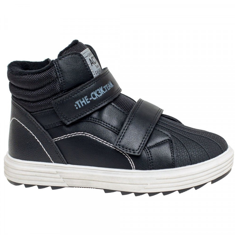 Ботинки для мальчика (Сказка) черные верх-искусственная кожа подкладка - байка  артикул  R125666350BK