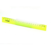 Линейка 20см пластиковая  цв/асс флюорисцентная NEON СТАММ арт.ЛН11