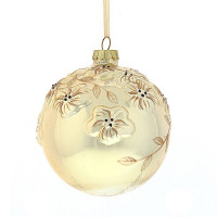 Шар стекло без упаковки /1шт/ 08см цв.золото арт.745237