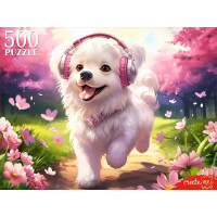 Пазл 500 элементов Щенок на прогулке (РК) арт.П500-0504