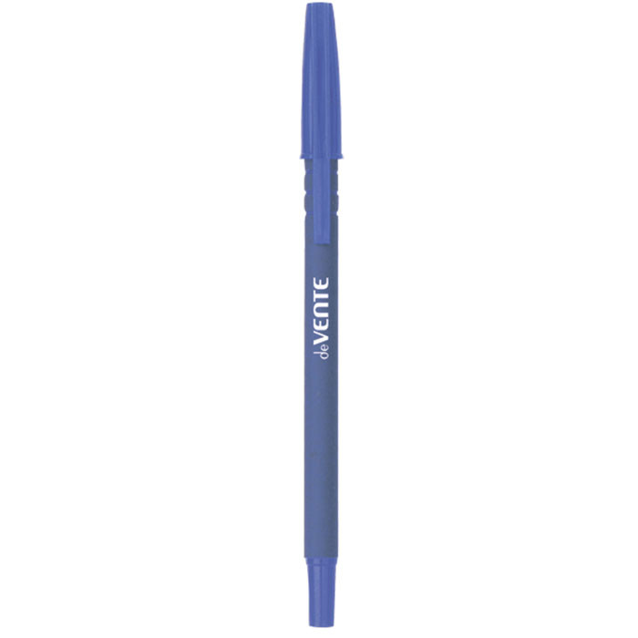 Ручка шариковая непрозрачный корпус  (deVENTE) антискользящий корпус 0,7d, линия 0,3мм синяя арт.5073335