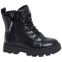 Ботинки для девочки ( Сказка) черный верх-искуственная кожа подкладка - натуральная шерсть артикул R167168116BK