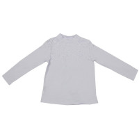 Джемпер для девочки трикотажный (MODERNFECI) длинный рукав цвет белый арт.204B-B39 размерный ряд 32/128-42/158