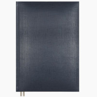 Ежедневник А5 недат. балакрон Attomex "Lancaster" синий, 136л, 2 ляссе арт.2034860