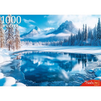 Пазл 1000 элементов Зимнее озеро (РК) арт П1000-7631